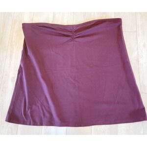 Torrid 5‎ Foxy Tube Top Wine Merlot 28/30 5X Cotton Blend NWT